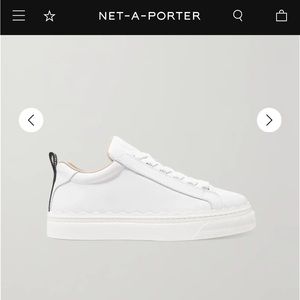 Chloé white scalloped sneakers